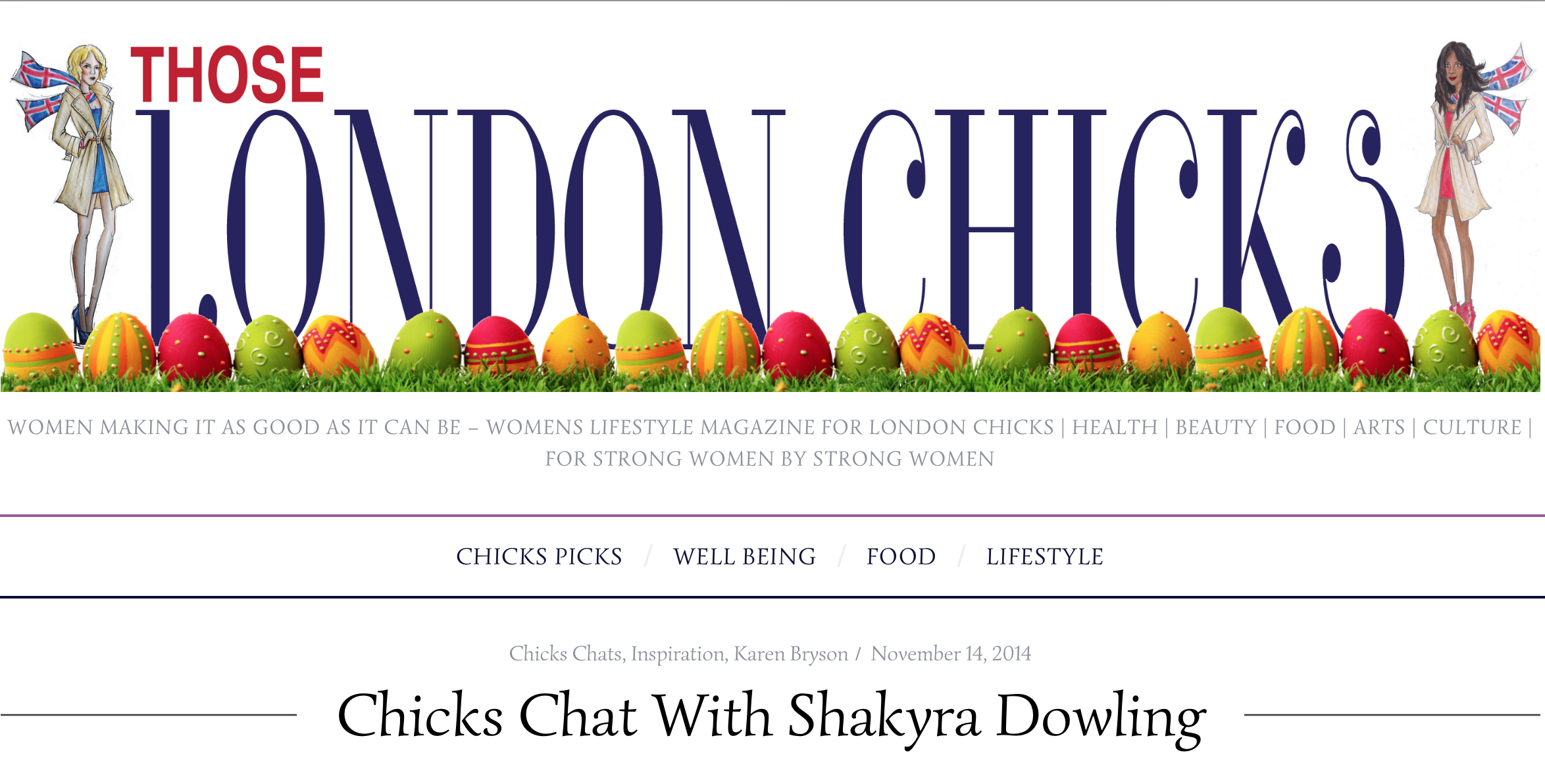 Chicks Chats, Inspiration, Interview by Karen Bryson